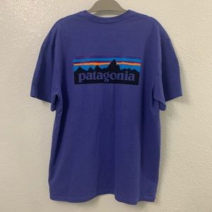 Patagonia T-Shirt Large polyester blend Purple